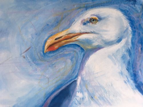 Seagull Painting